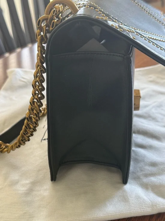 Lambskin Studded Medium Diorama Flap Bag Black Gently Worn - Picture 10 of 16